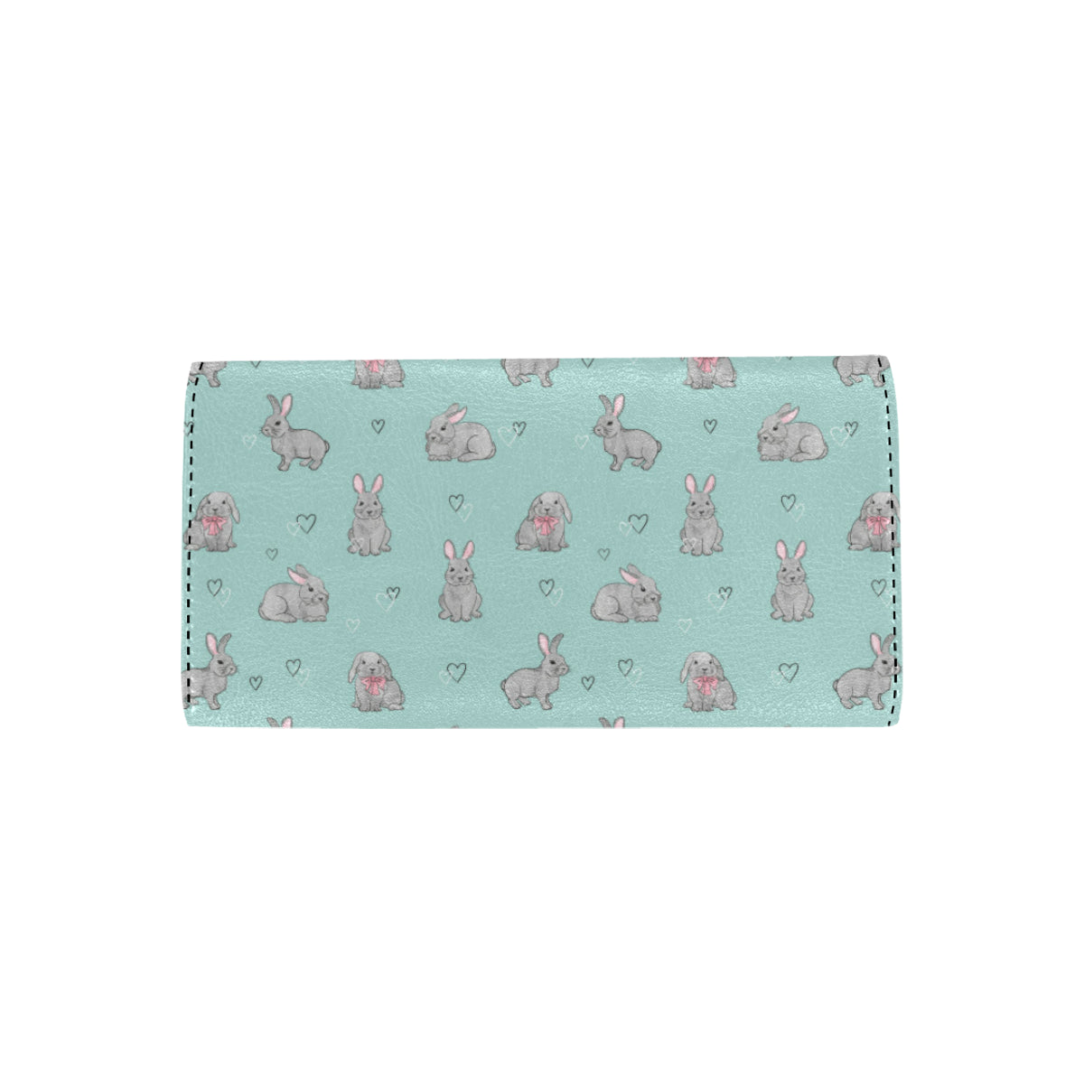 Bunny Pattern Print Design 02 Women's Trifold Wallet