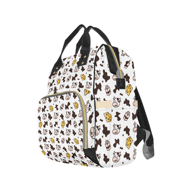 Cow Pattern Print Design 06 Diaper Bag Backpack