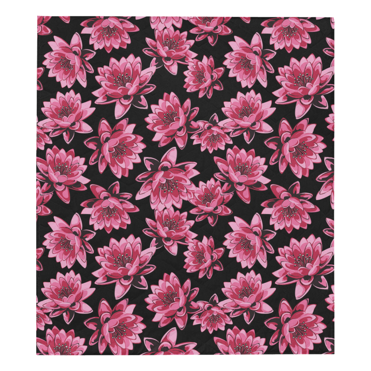 Lotus Pattern Print Design 03 Premium Quilt