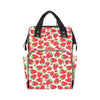 Strawberry Pattern Print Design SB01 Diaper Bag Backpack