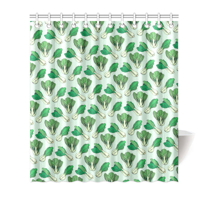 Bok Choy Pattern Print Design 01 Shower Curtain
