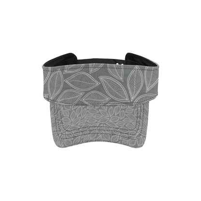 Elm Leave Grey Print Pattern Unisex Sun Visor