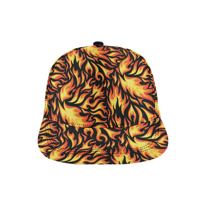 Flame Fire Design Pattern Snapback Cap