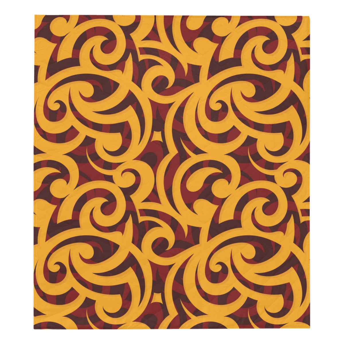 Maori Pattern Print Design 02 Premium Quilt
