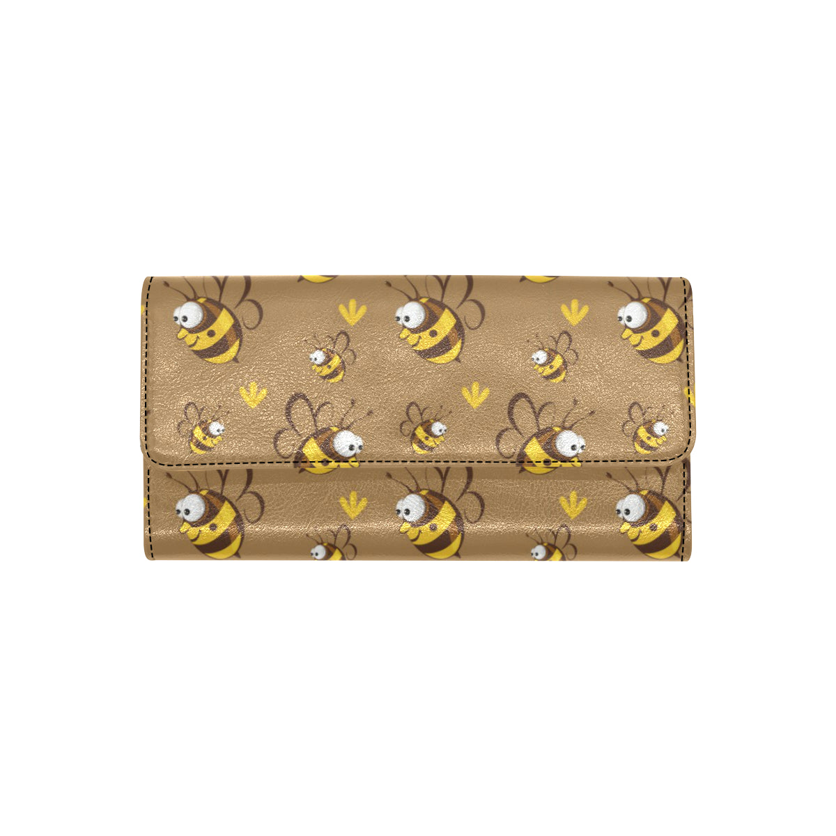 Bee Pattern Print Design BEE09 Women's Trifold Wallet