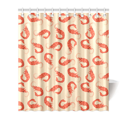Prawn Pattern Print Design 02 Shower Curtain