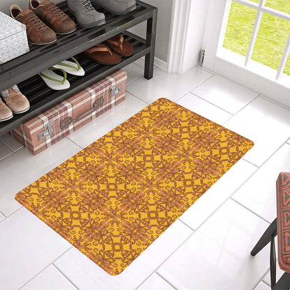 Octopus Background Design Print Rubber Doormat