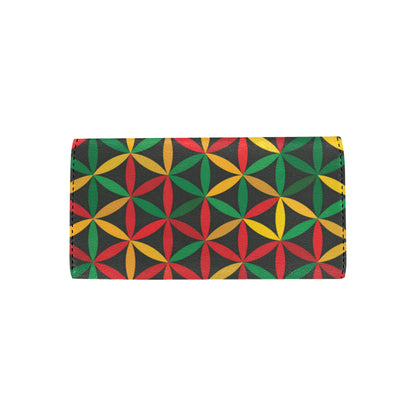 Rasta Pattern Print Design A04 Women's Trifold Wallet