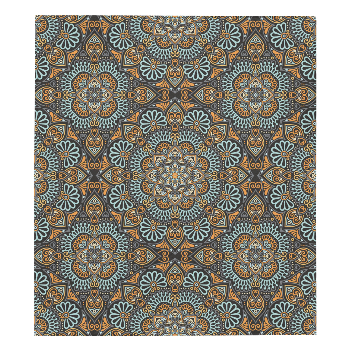 Mandala Pattern Print Design 05 Premium Quilt