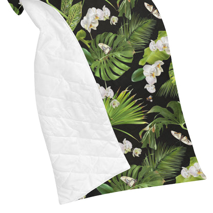 Tropical Flower Pattern Print Design TF026 Premium Quilt