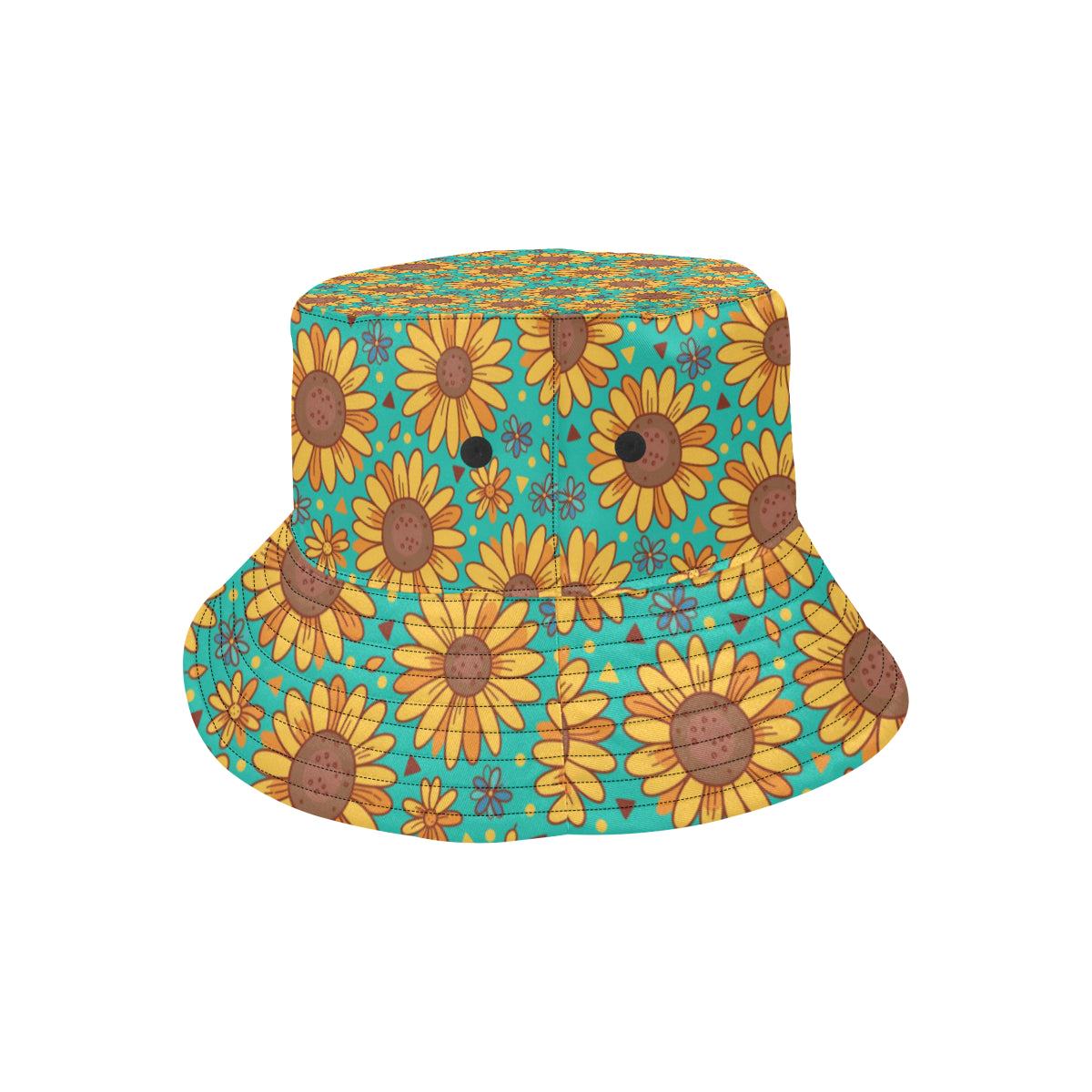 Sunflower Pattern Print Design SF013 Unisex Bucket Hat