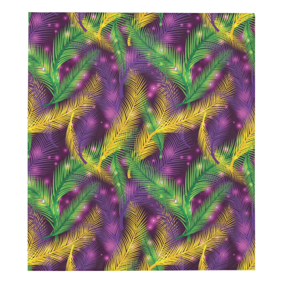 Mardi Gras Pattern Print Design 09 Premium Quilt