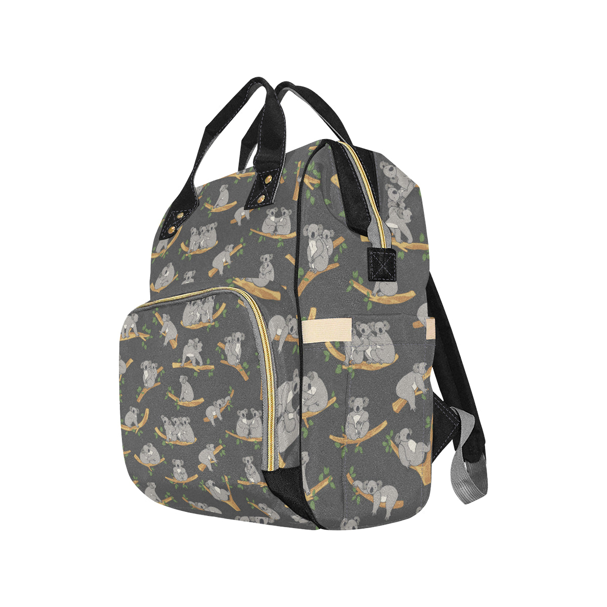 Koala Pattern Print Design 07 Diaper Bag Backpack