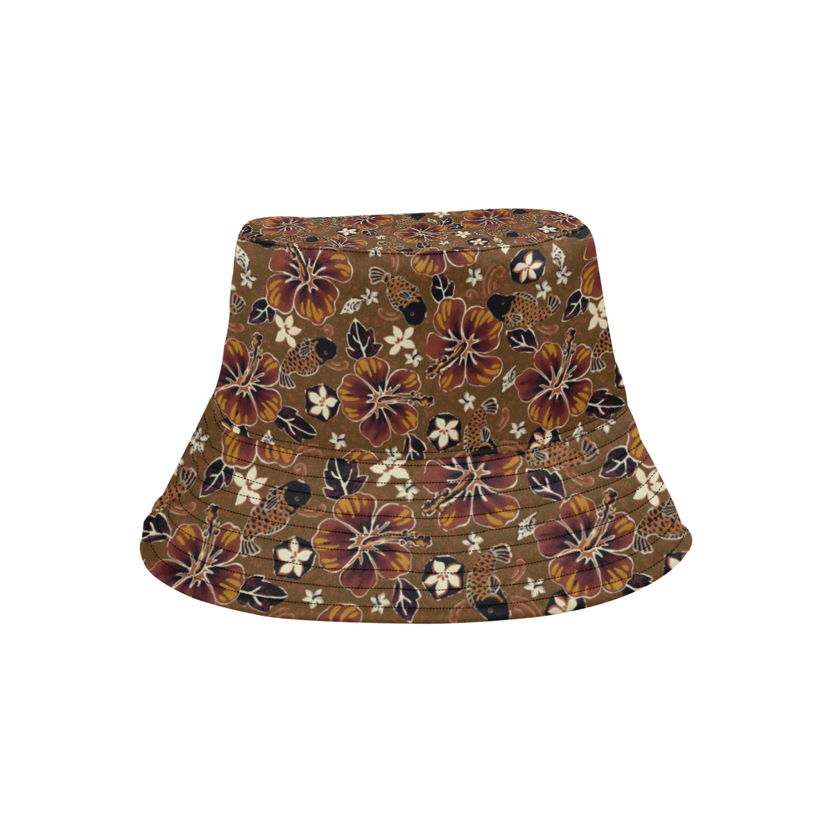 Hawaiian Themed Pattern Print Design H01 Unisex Bucket Hat