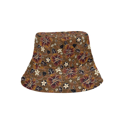 Hawaiian Themed Pattern Print Design H01 Unisex Bucket Hat