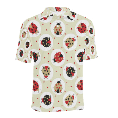 Ladybug Pattern Print Design 03 Men Polo Shirt