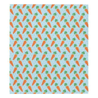 Carrot Pattern Print Design 01 Premium Quilt
