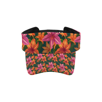 Amaryllis Pattern Print Design AL01 Unisex Sun Visor