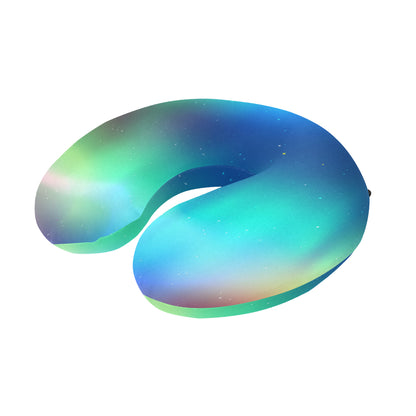 Aurora Borealis Pattern Print Design 02 U-Shaped Travel Neck Pillow