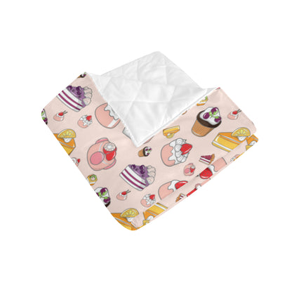 Cake Pattern Print Design 01 Premium Quilt