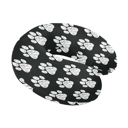 Paw Pattern Print Design A02 U-Shaped Travel Neck Pillow