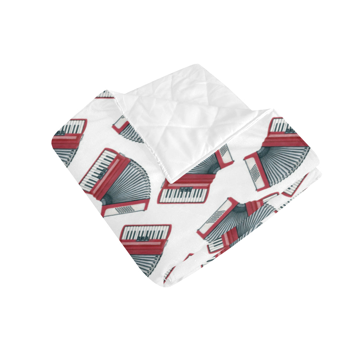 Accordion Pattern Print Design 03 Premium Quilt