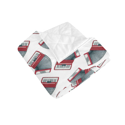Accordion Pattern Print Design 03 Premium Quilt