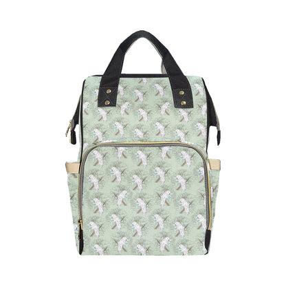 Cockatiel Pattern Print Design 01 Diaper Bag Backpack