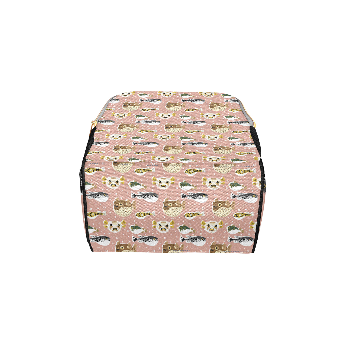 Fugu Cute Pattern Print Design 01 Diaper Bag Backpack