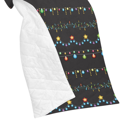Christmas Light Pattern Print Design 01 Premium Quilt