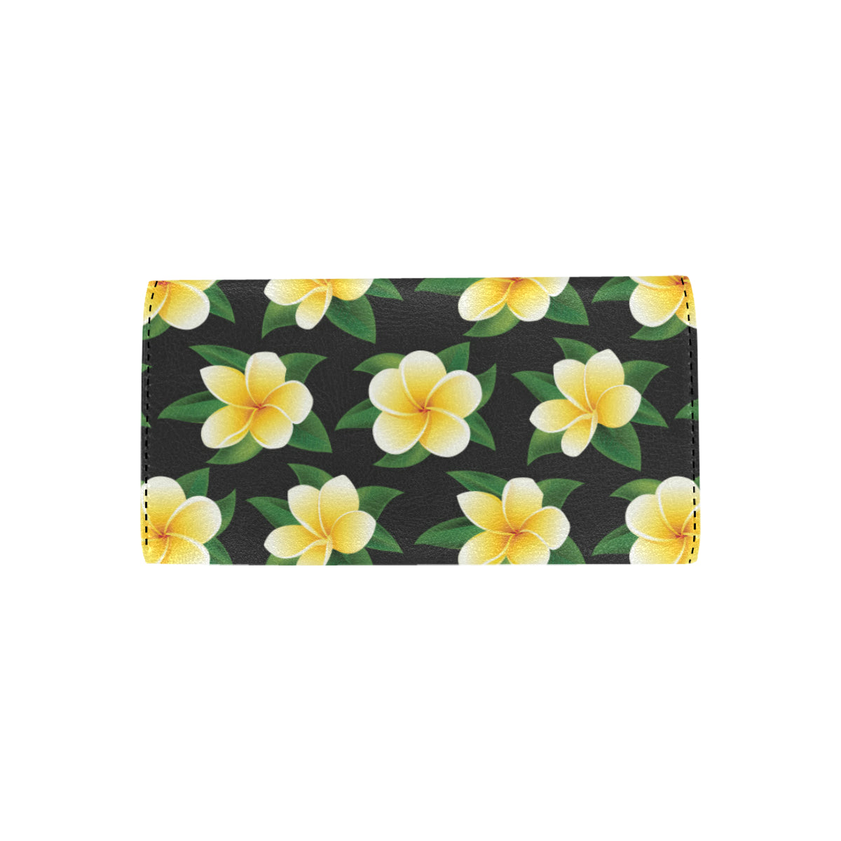 Plumeria Pattern Print Design A03 Women's Trifold Wallet