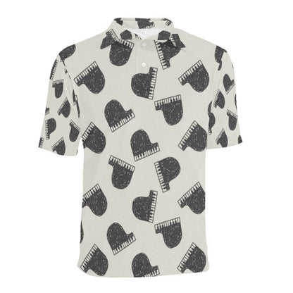 Piano Pattern Print Design 04 Men Polo Shirt