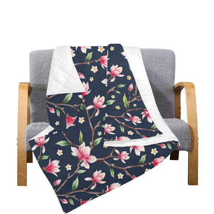 Magnolia Pattern Print Design MAG09 Premium Quilt