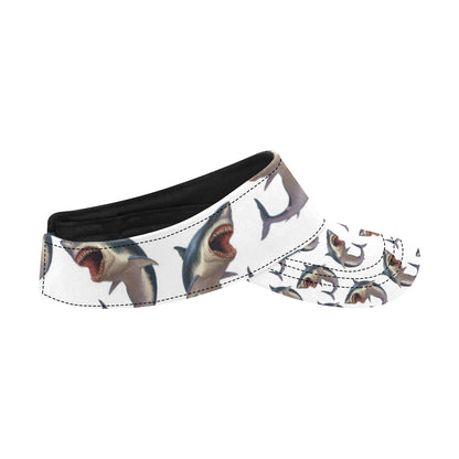 Great White Shark Pattern Print Design 03 Unisex Sun Visor