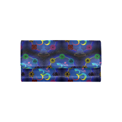 Chakra Zen Yoga OM Women's Trifold Wallet