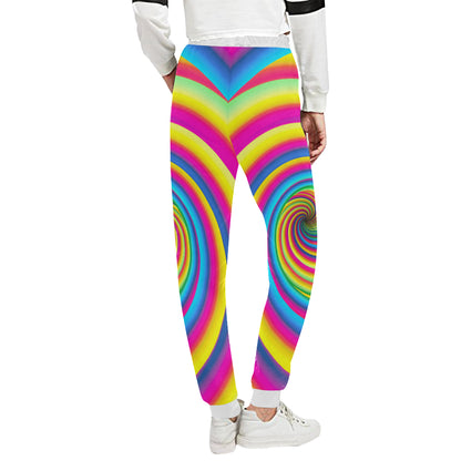 Vortex Twist Swirl Rainbow Design Unisex Sweatpants