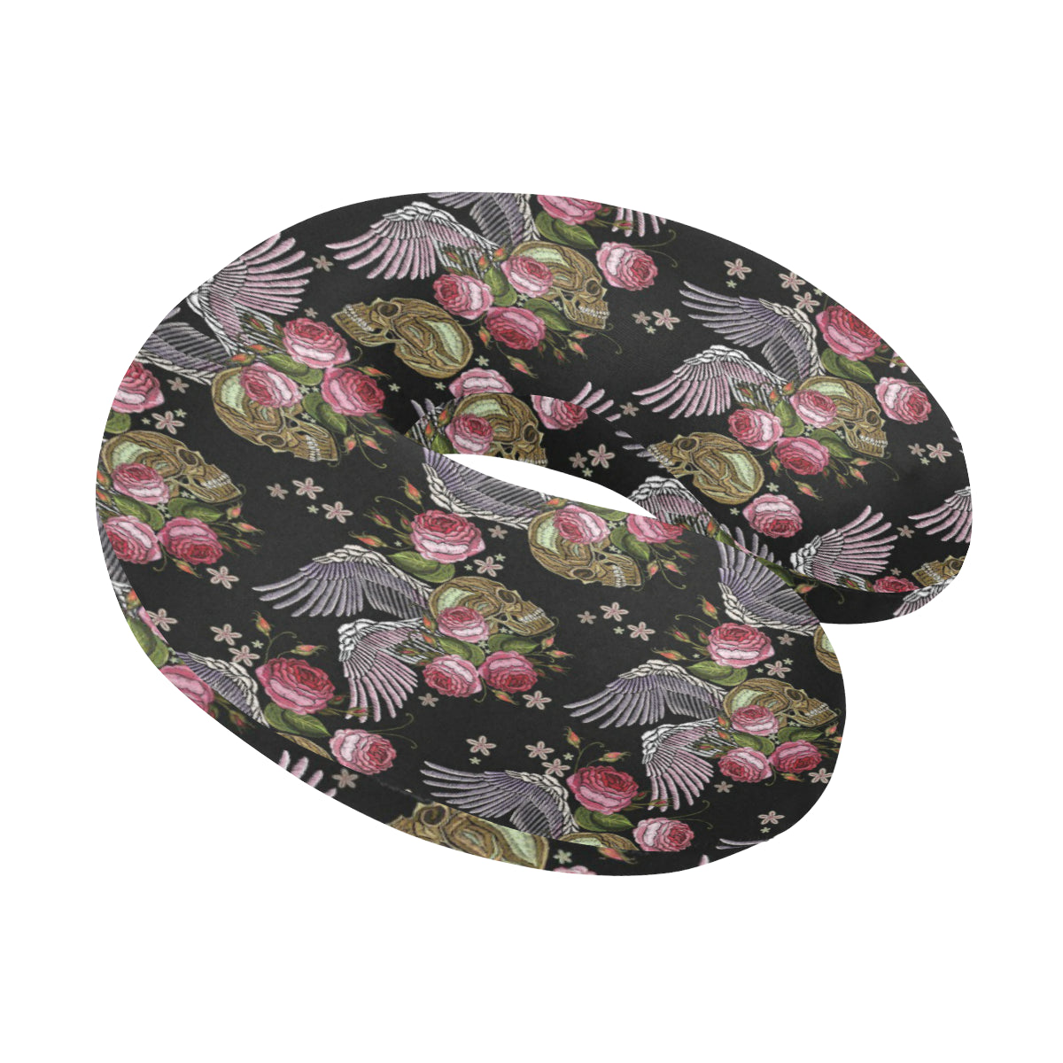 Angel Wings Pattern Print Design 06 U-Shaped Travel Neck Pillow