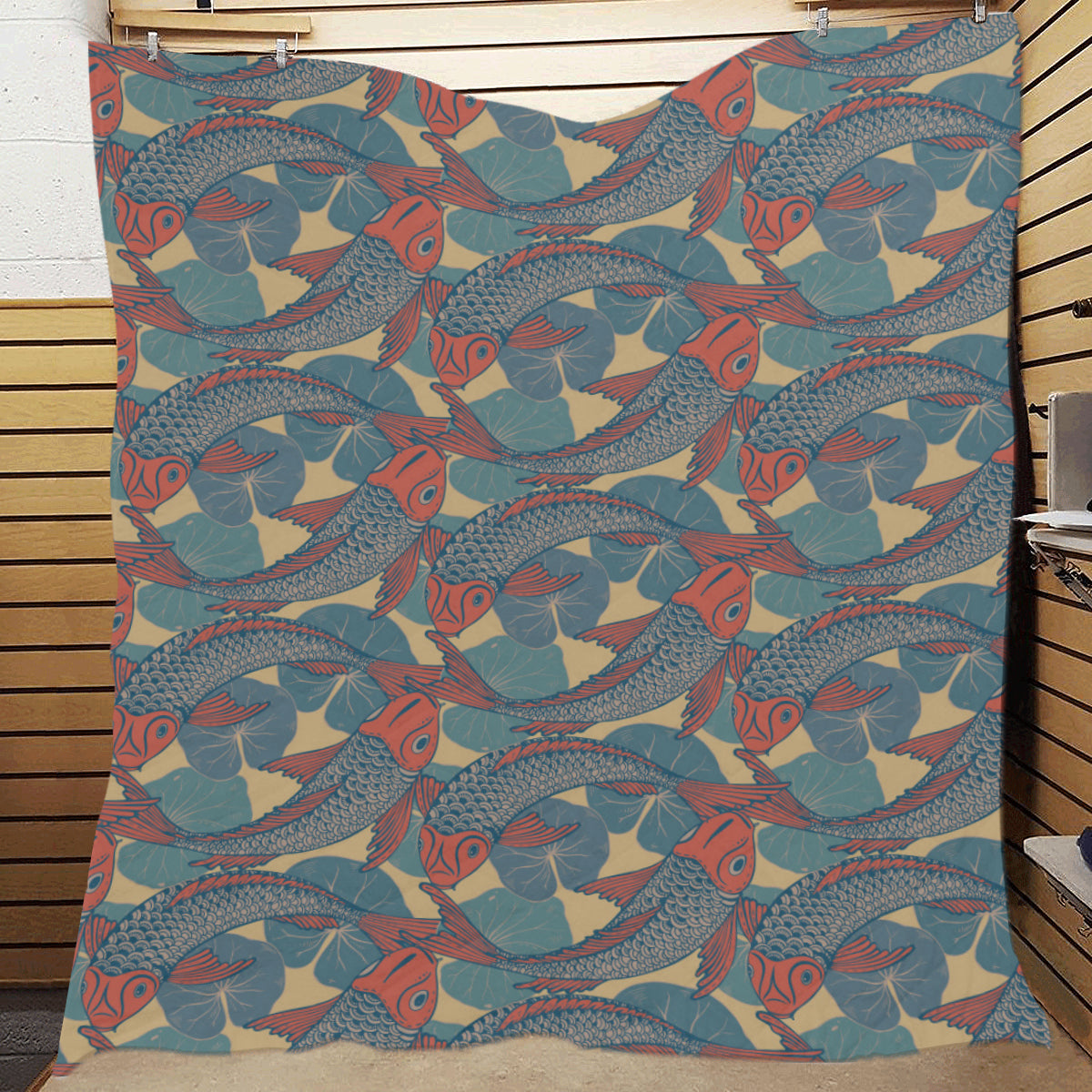 Pisces Pattern Print Design A01 Premium Quilt