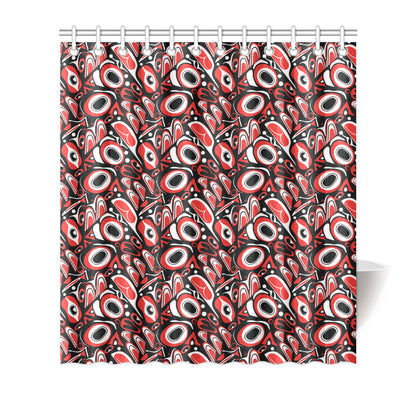 Totem Pole Texture Design Shower Curtain