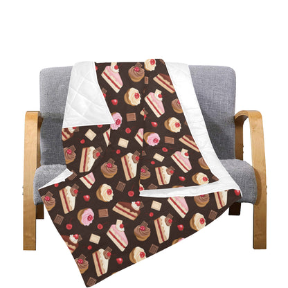 Cake Pattern Print Design 04 Premium Quilt