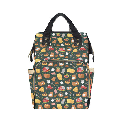 Agricultural Farm Print Design 02 Diaper Bag Backpack