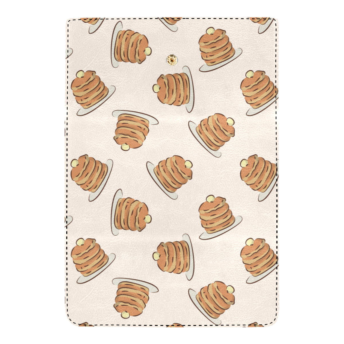 Pancake Pattern Print Design A01 Women's Trifold Wallet