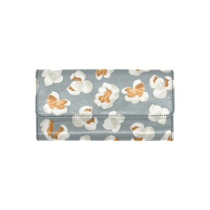Popcorn Pattern Print Design A05 Women's Trifold Wallet