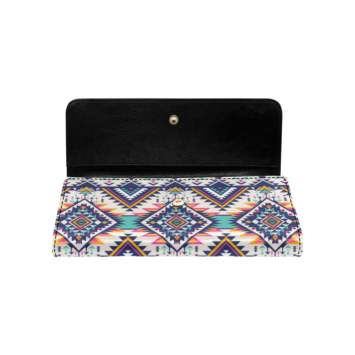Tribal Aztec native american Women's Trifold Wallet