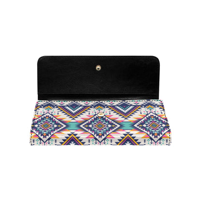 Tribal Aztec native american Women's Trifold Wallet