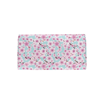 Cherry Blossom Pattern Print Design 01 Women's Trifold Wallet