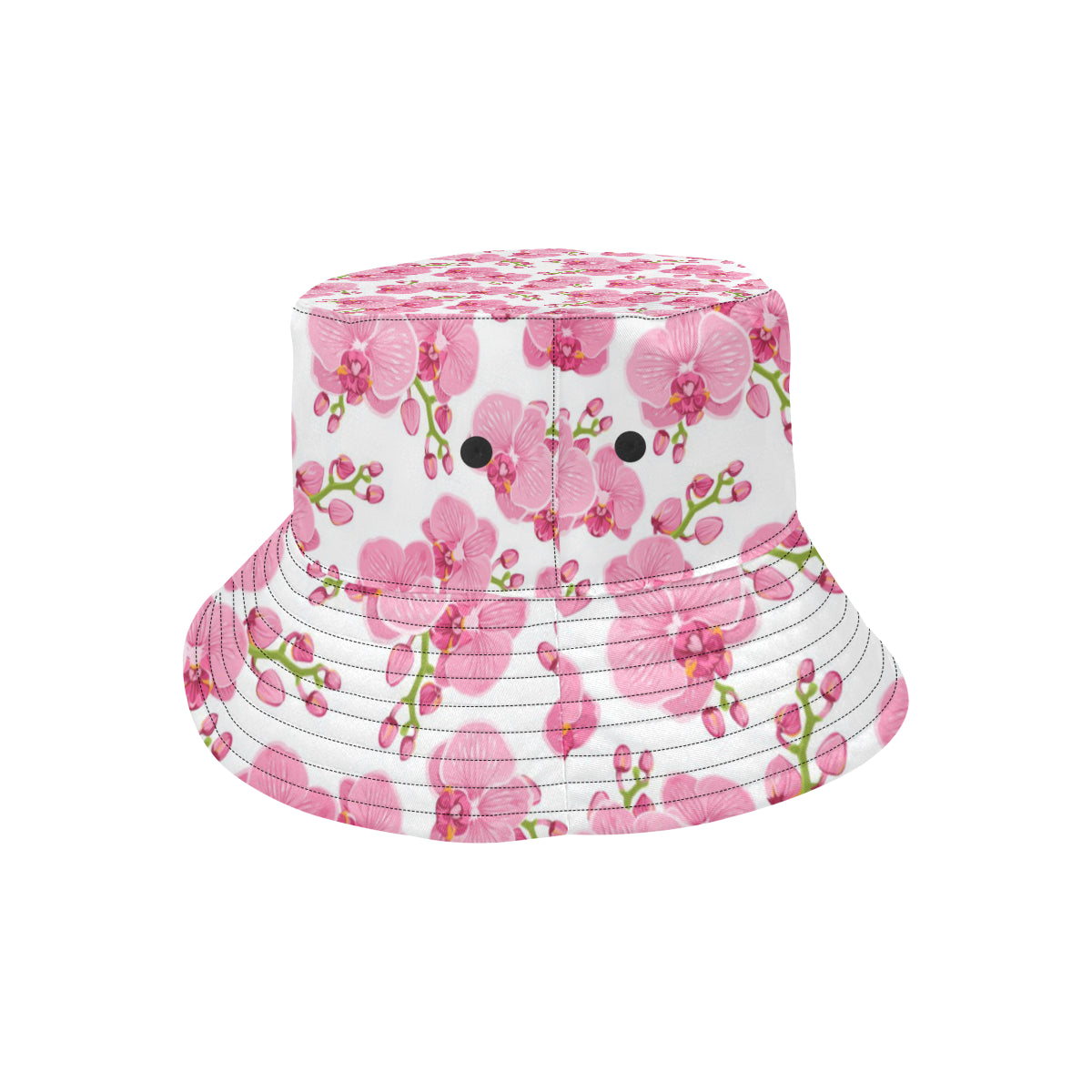 Orchid Pink Pattern Print Design OR07 Unisex Bucket Hat
