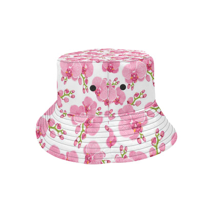 Orchid Pink Pattern Print Design OR07 Unisex Bucket Hat