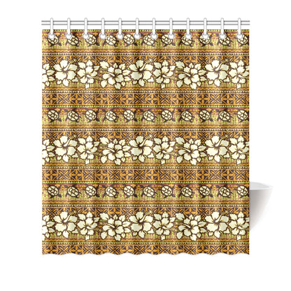 Hawaiian Themed Pattern Print Design H015 Shower Curtain