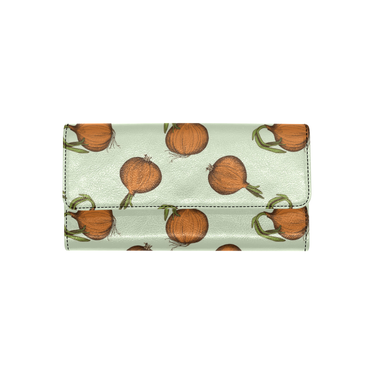 Onion Pattern Print Design A05 Women's Trifold Wallet
